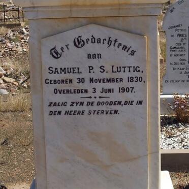 LUTTIG Sameul P.S. 1830-1907