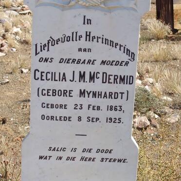 McDERMID Cecilia J.M. nee MYNHARDT 1863-1925