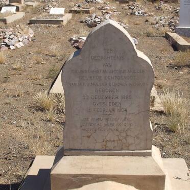 MULLER Theunis Christian Jacobus 1885-1904