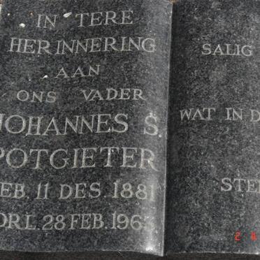 POTGIETER Johannes S. 1881-1963