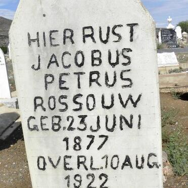 ROSSOUW Jacobus Petrus 1877-1922