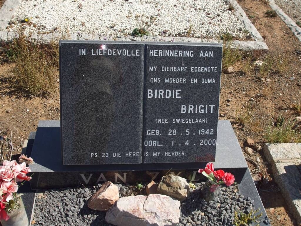 ZYL Birdie Brigit, van nee SWIEGELAAR 1942-2000