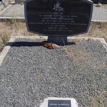 JONGH Gideon Bester, de 1916-1985 &amp; Vera Jane JUNGJUNGER 1919-1969 :: COMBRINCK Miriam 