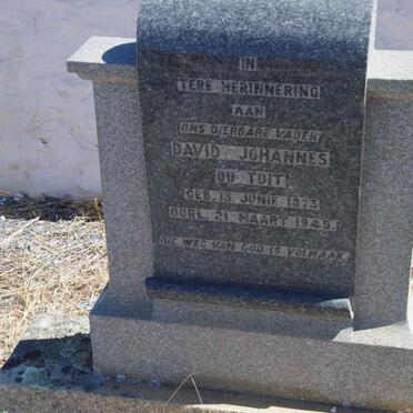 TOIT David Johannes, du 1873-1945