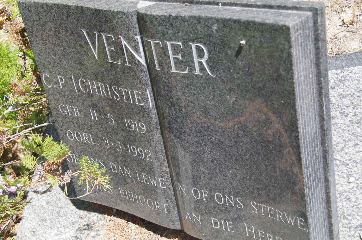 VENTER C.P. 1919-1992