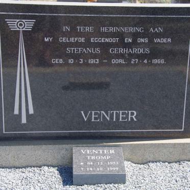 VENTER Stefanus Gerhardus 1913-1966 :: VENTER Tromp 1953-1999