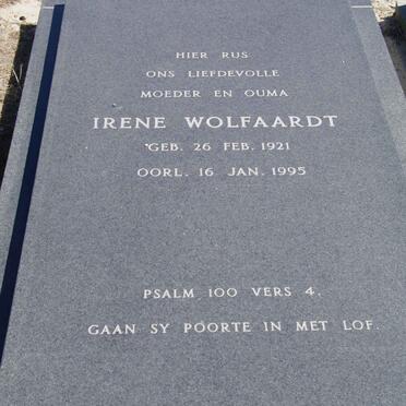 WOLFAARDT Irene 1921-1995