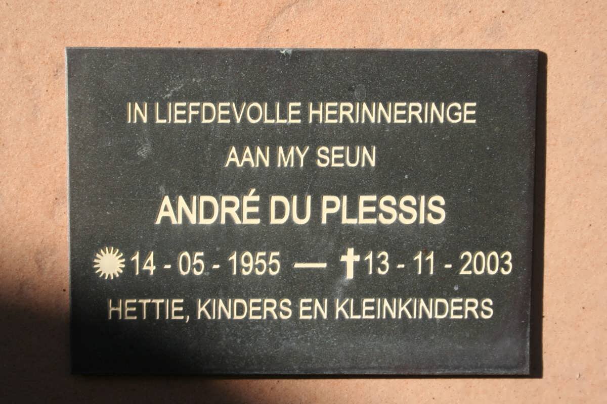 PLESSIS André, du 1955-2003