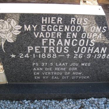 GOEDE Francois Petrus Johan, de 1888-1988