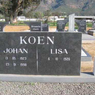 KOEN Johan 1923-1998 &amp; Lisa 1926-