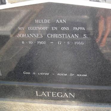 LATEGAN Johannes Christiaan S. 1902-1966