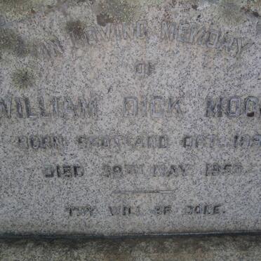 MOODIE William Dick 1891-1950