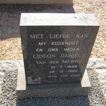 MERWE Gideon Daniël, van der 1886-1962