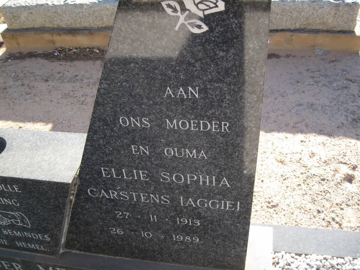 MERWE Ellie Sophia, van der nee CARSTENS 1913-1989