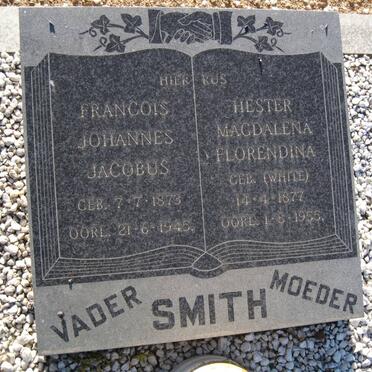 SMITH Francois Johannes Jacobus 1873-1945 &amp; Hester Magdalena Florendina WHITE 1877-1955