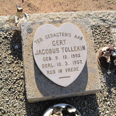 TOLLEKIN Gert Jacobus 1902-1957