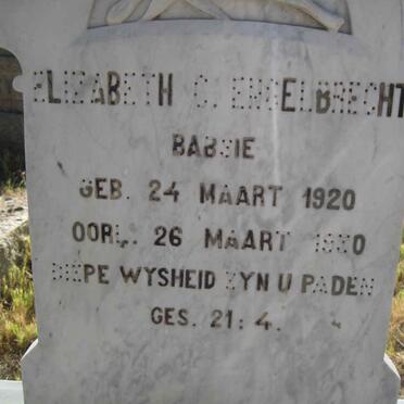 ENGELBRECHT Elizabeth C. 1920-1930