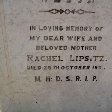 LIPSITZ Rachel -1931