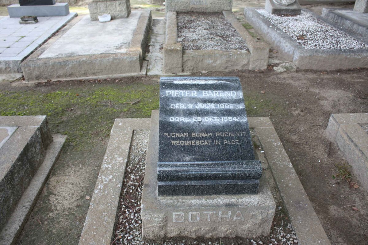 BOTHA Pieter Barend 1886-1954