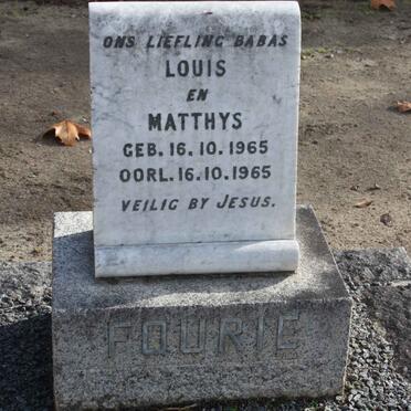 FOURIE Louis 1965-1965 :: FOURIE Matthys 1965-1965
