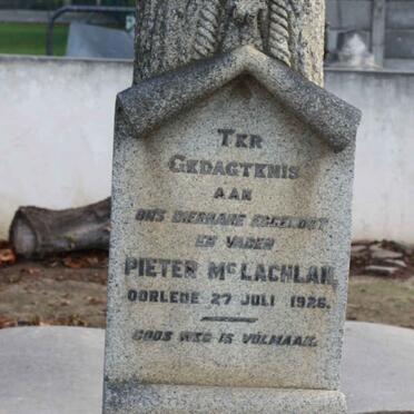 Mc LACHLAN Pieter  -1926