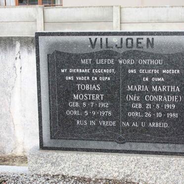 VILJOEN Tobias Mostert 1912-1978 &amp; Maria Martha CONRADIE 1919-1981