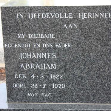 VERMEULEN Johannes Abraham 1922-1970 
