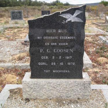 GOOSEN P.G. 1917-1972