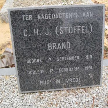 BRAND C.H.J. 1910-1981