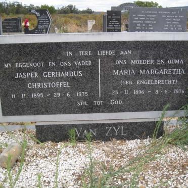 ZYL Jasper Gerhardus Christoffel, van 1895-1975 &amp; Maria Margaretha ENGELBRECHT 1896-1976