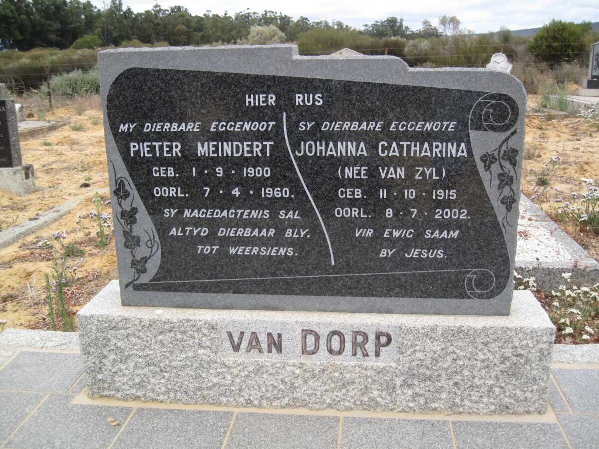 DORP Pieter Meindert, van 1900-1960 &amp; Johanna Catharina VAN ZYL 1915-2002