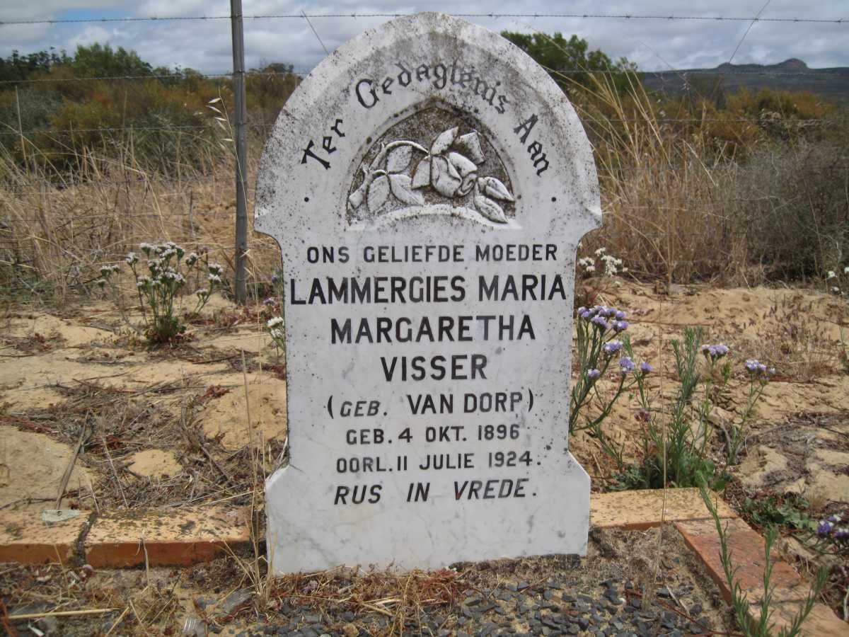 VISSER Lammergies Maria Margaretha nee VAN DORP 1896-1924