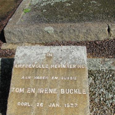 BUCKLE Tom -1937 :: BUCKLE Irene -1937