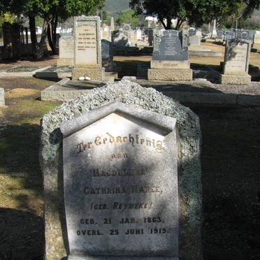 MAREE Magdalena Cathrina nee REYNEKE 1863-1919