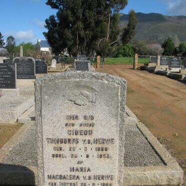 MERWE Gideon Theodorus, v.d. 1880-1952 &amp; Maria Magdalena HEYNS 1884-1953