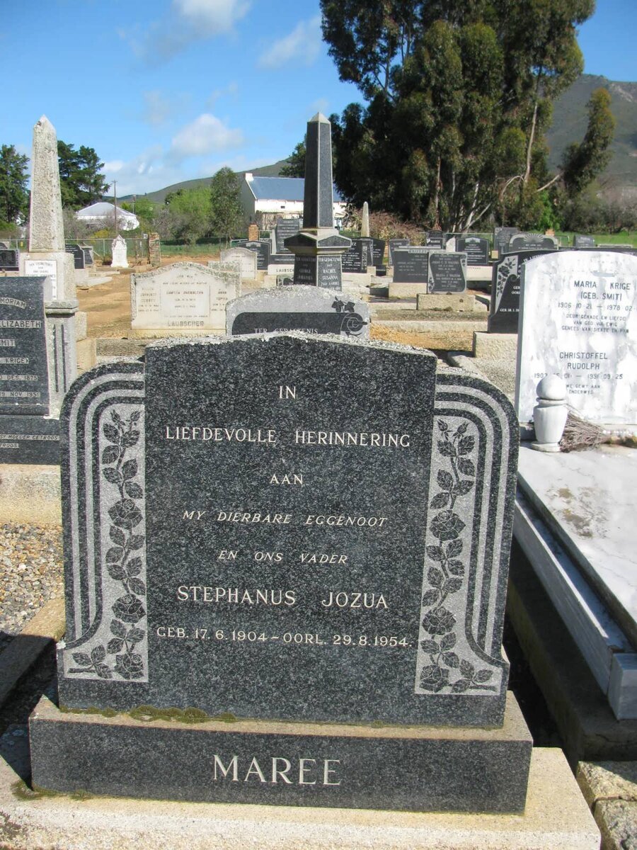 MAREE Stephanus Jozua 1904-1954