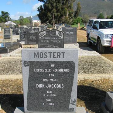 MOSTERT Dirk Jacobus 1906-1965