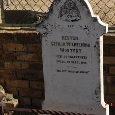 MOSTERT Hester Cecilia Wilhelmina 1872-1915