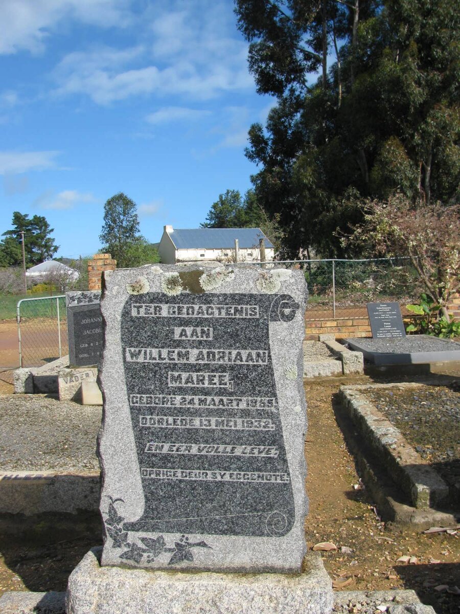 MAREE Willem Adriaan 1855-1932