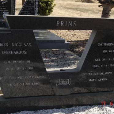 PRINS Andries Nicolaas Everhardus 1911-1981 &amp; Catharina Alida DE WAAL 1910-1988