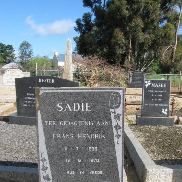 SADIE Frans Hendrik 1895-1970