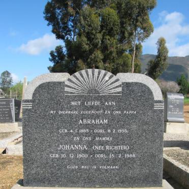 SANTEN Abraham, van  1885-1955 &amp;  Johanna RICHTER 1900-1988