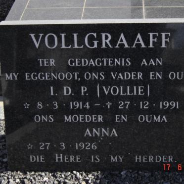 VOLLGRAAFF I.D.P. 1914-1991 &amp; Anna 1926-
