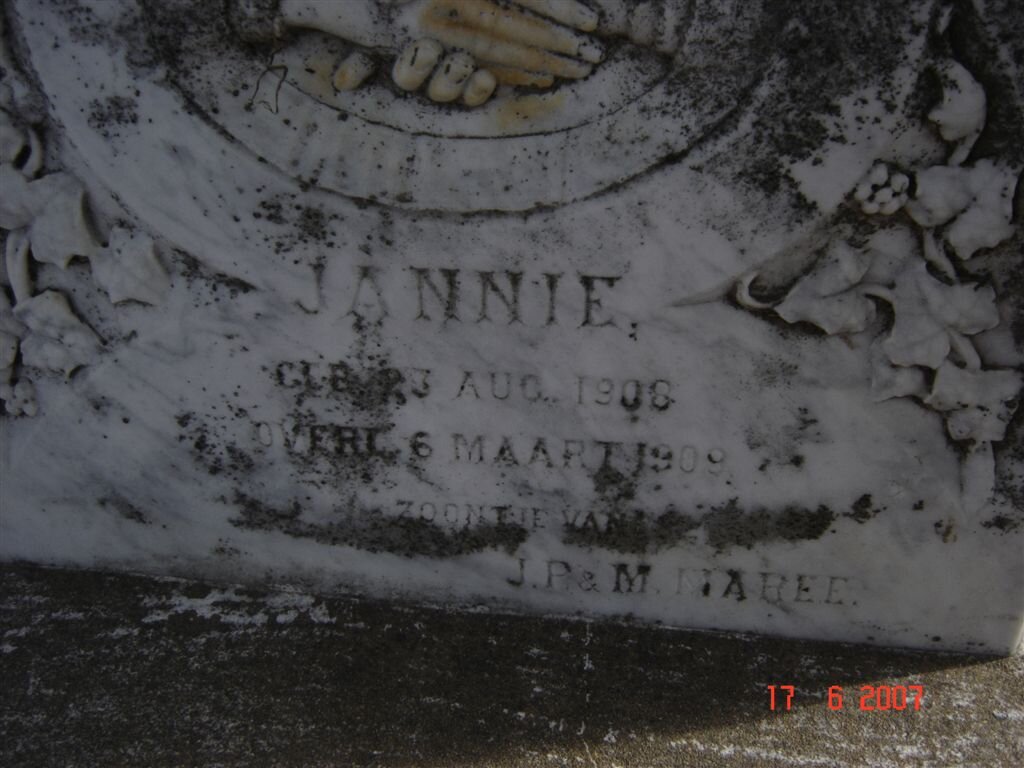 MAREE Jannie 1908-1909