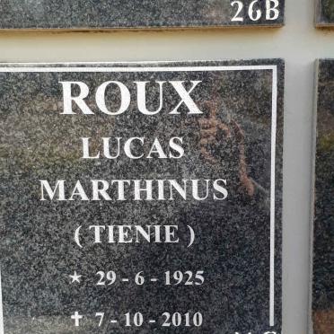 ROUX Lucas Marthinus 1925-2010