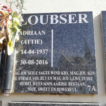 LOUBSER Adriaan 1937-2016