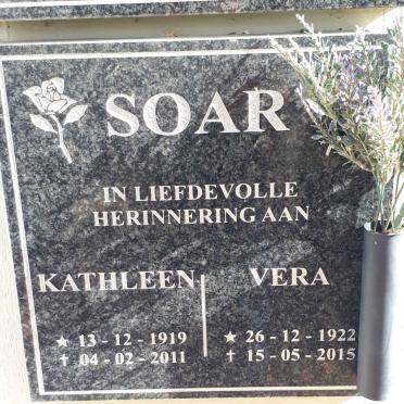 SOAR Kathleen 1919-2011 :: SOAR Vera 1922-2015