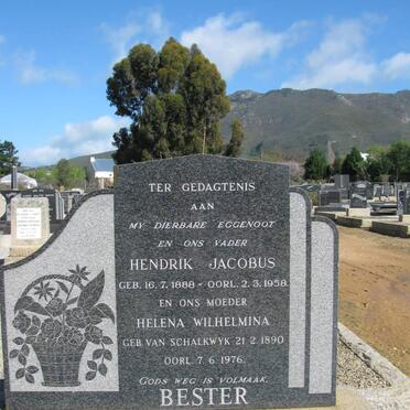 BESTER Hendrik Jacobus 1888-1958 &amp; Helena Wilhelmina VAN SCHALKWYK 1890-1976