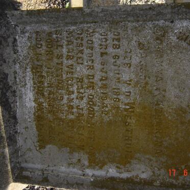 BASSON Johanna Katharina nee V.D. WESTHUIZEN 18?4-194?