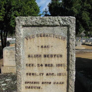 BESTER Alice 1903-1921